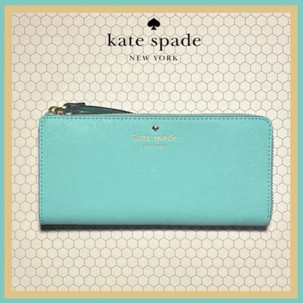 Kate Spade New York Mikas Pond Nisha  wallet in soft aqua NWOT